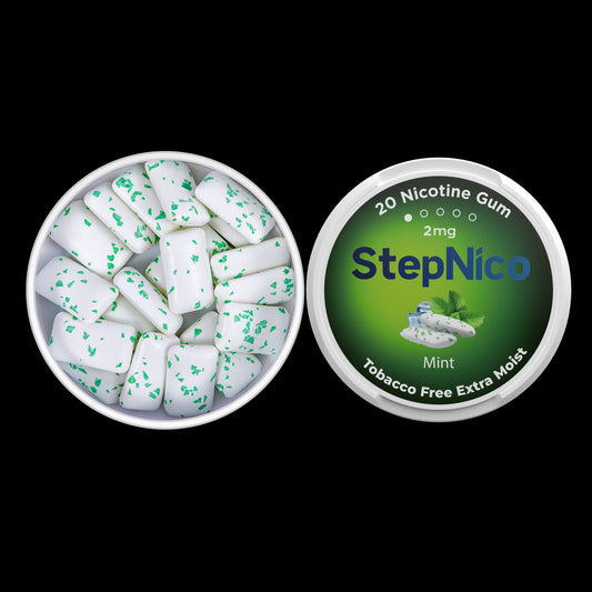 MINT NICOTINE GUM 2MG | 5-CAN ROLL 100 GUM