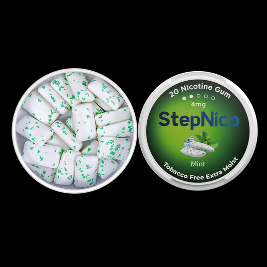 MINT NICOTINE GUM 4MG | 5-CAN ROLL 100 GUM