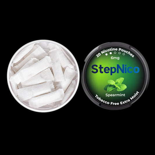 SPEARMINT POUCHES 6MG | 5-CAN ROLL 100 POUCHES
