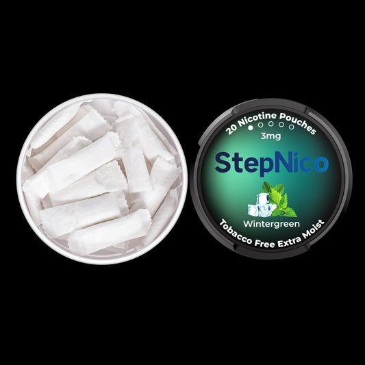 WINTERGREEN POUCHES 3MG | 5-CAN ROLL 100 POUCHES